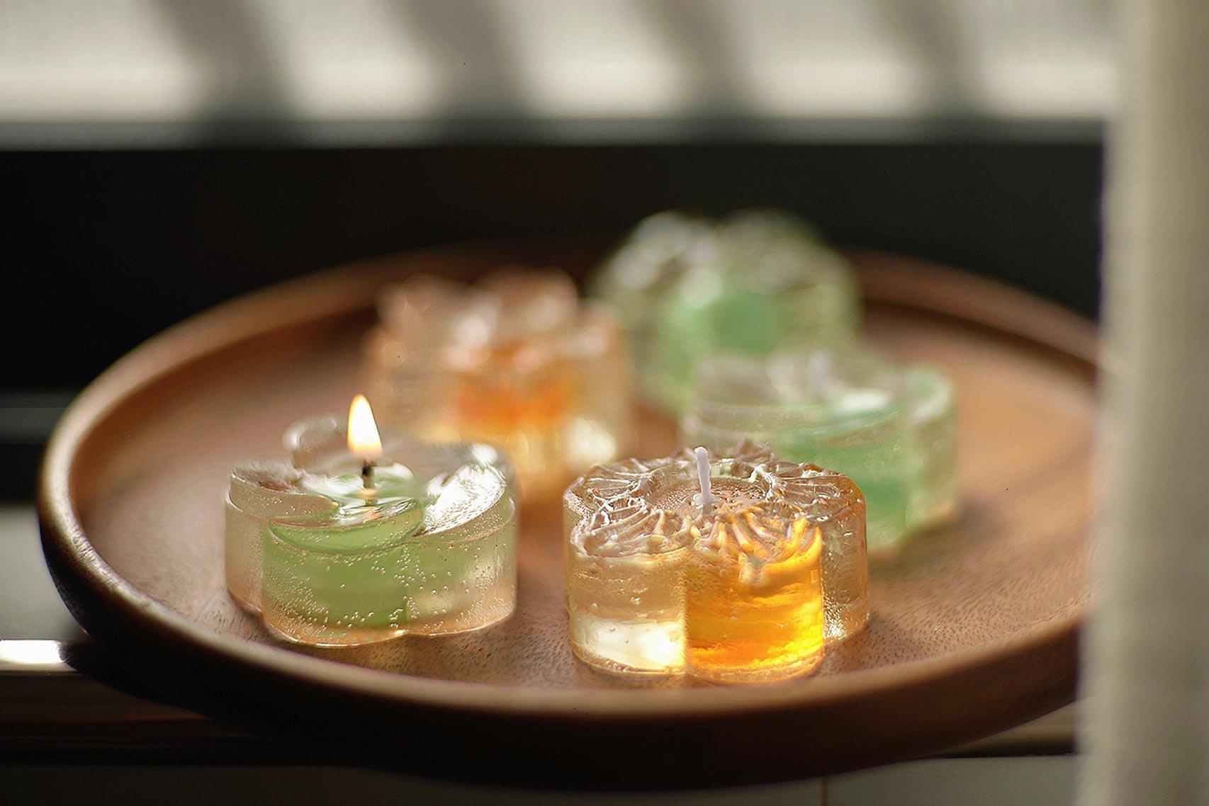 Transparent Gel Candles