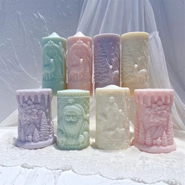 Christmas Candle Molds