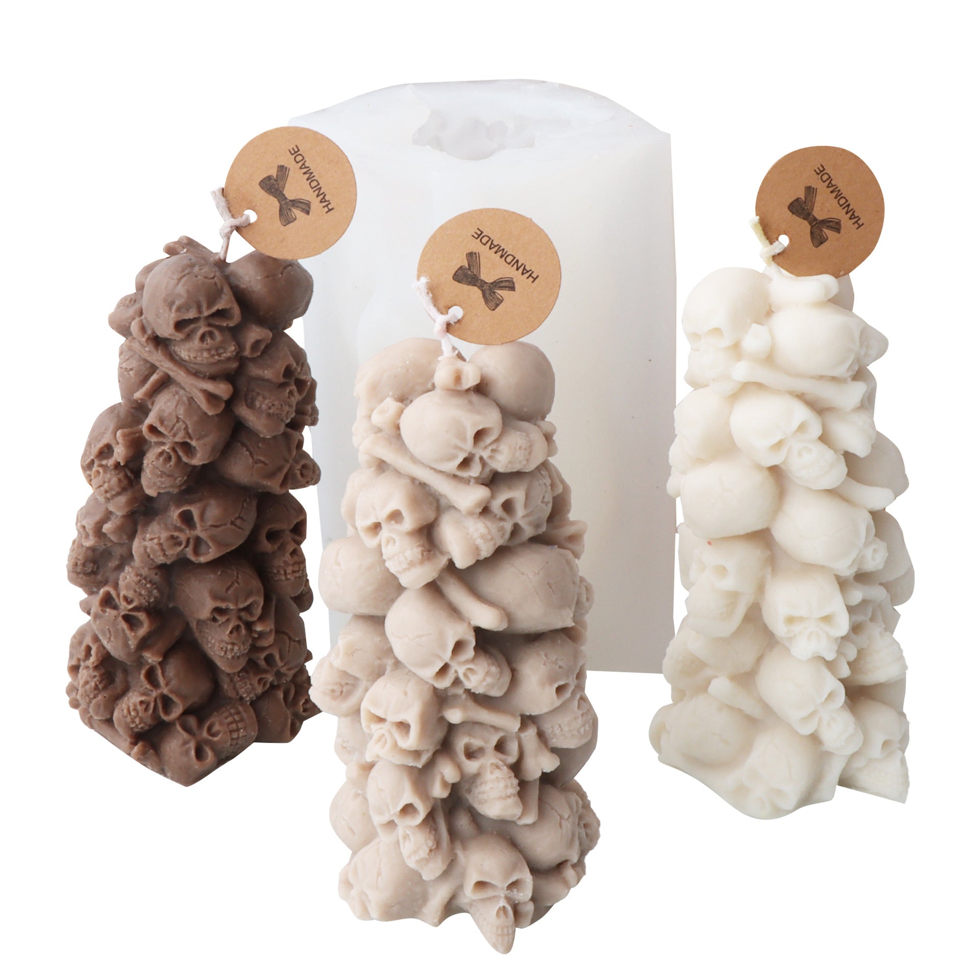 Skull Tower Candle Mold