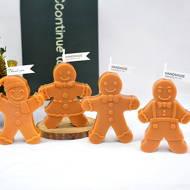 Christmas Gingerbread Man Candle Mold