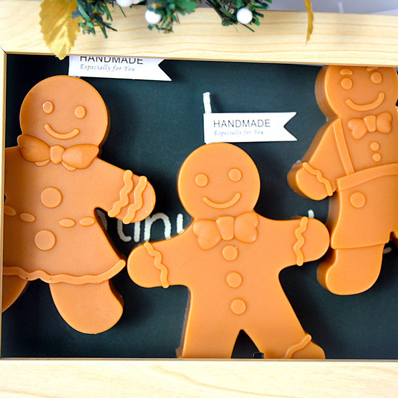 Christmas Gingerbread Man Candle Mold