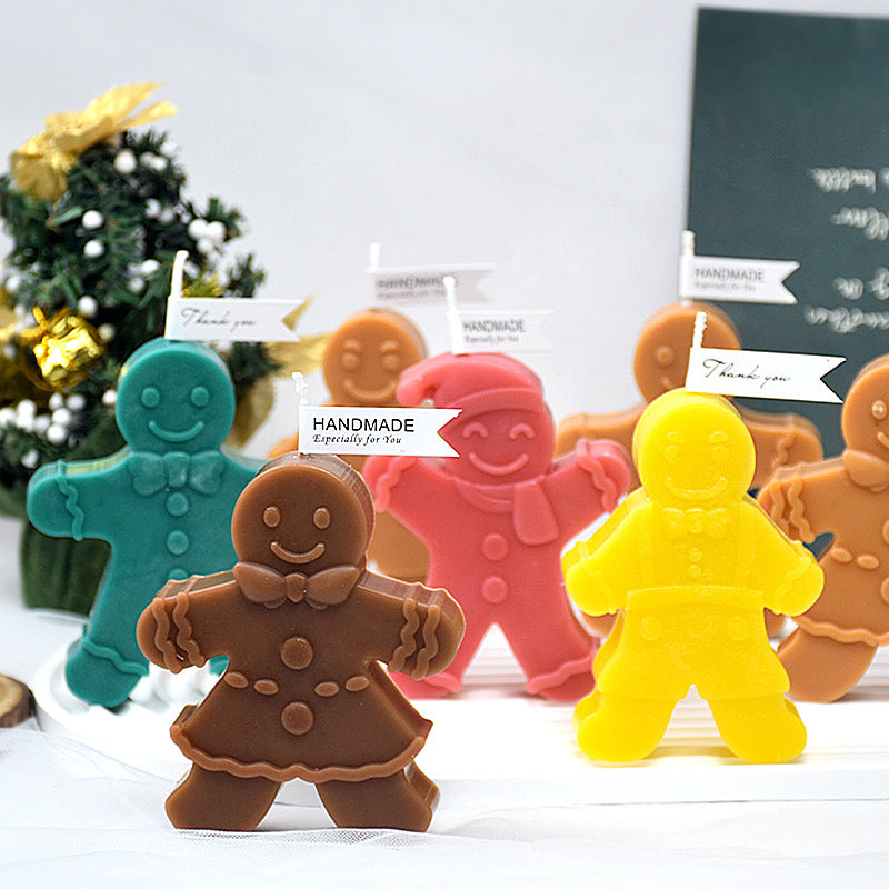 Christmas Gingerbread Man Candle Mold