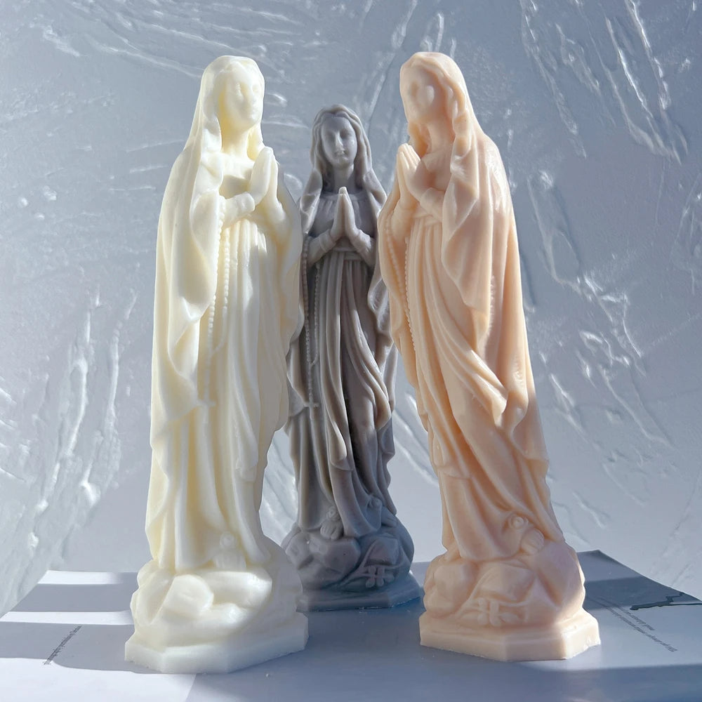 Virgin Mary Candle Silicone Mold