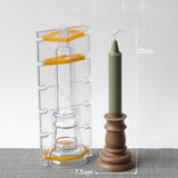 Candlestick-shaped Candle Mold