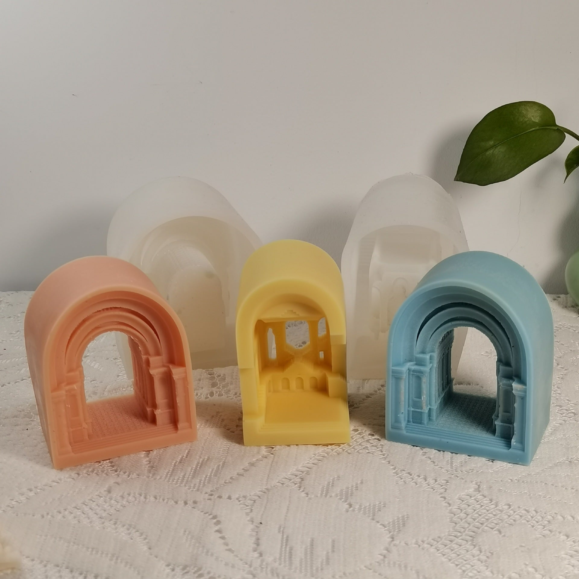 Ancient Castle Geometry-Arch Silicone Candle Mold