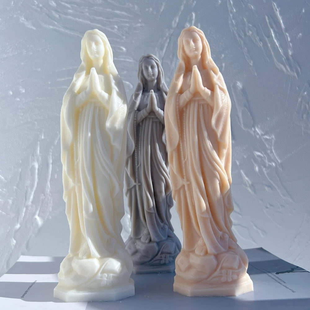 Virgin Mary Candle Silicone Mold