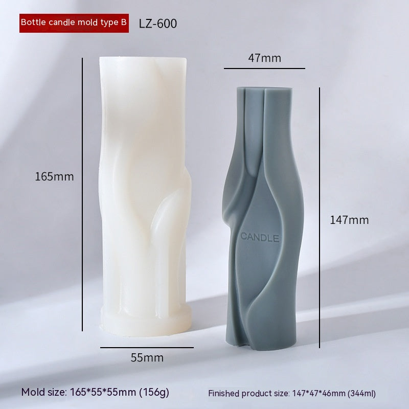 Twisted Pillar Candle Mold