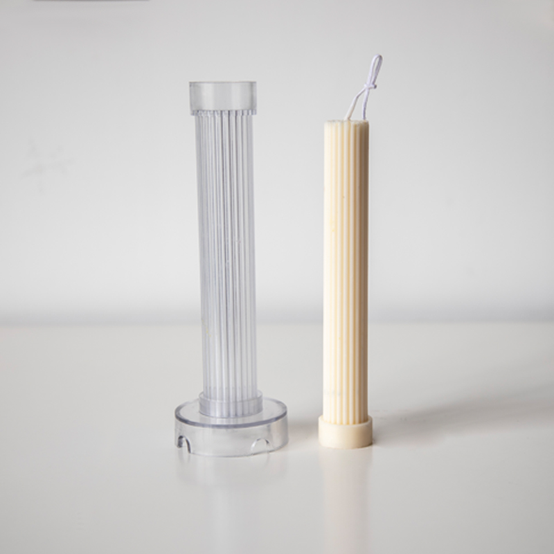 Stripe Pattern Pillar Candle Molds