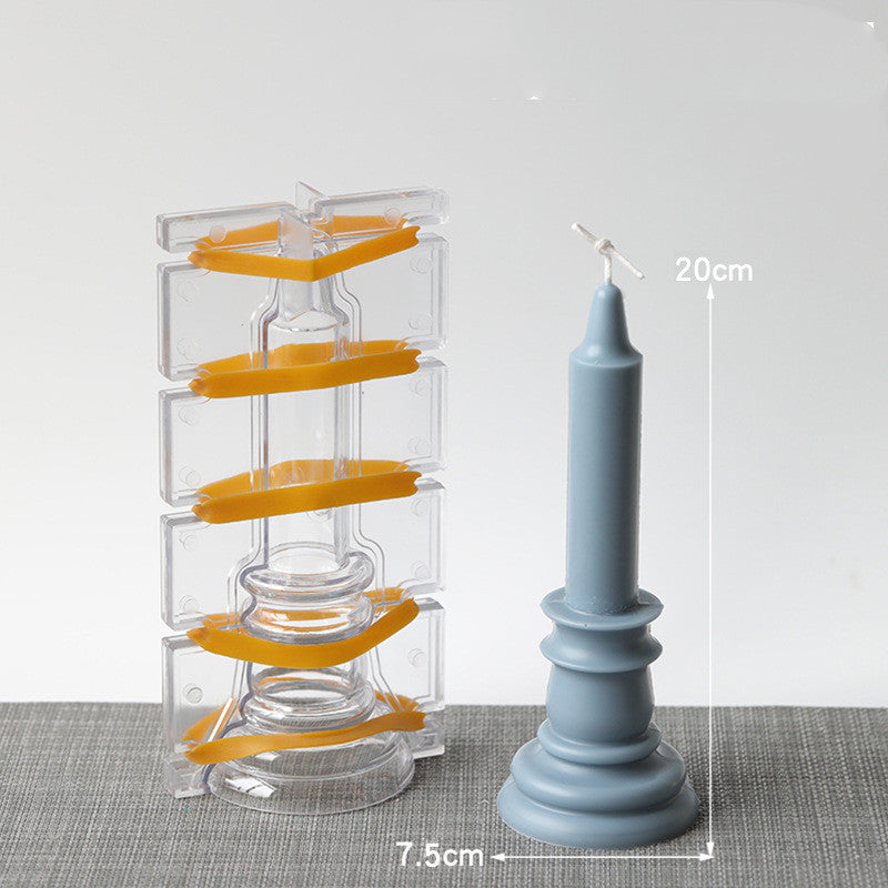 Candlestick-shaped Candle Mold