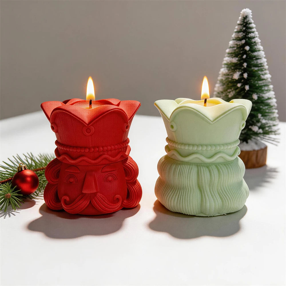 Nutcracker Candle Jar Silicone Mold
