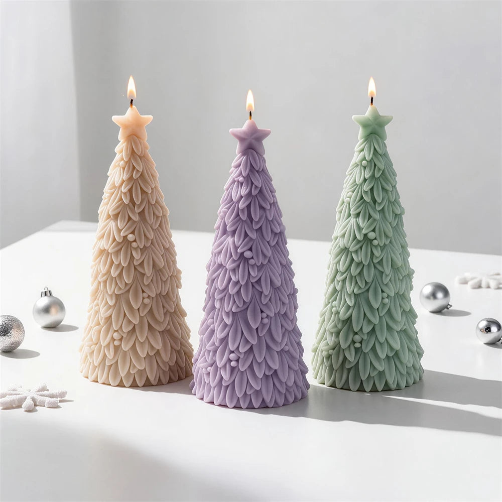 Pine Needle Christmas Tree Silicone Candle Mold