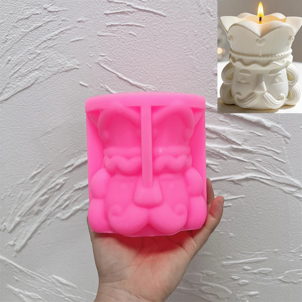 Nutcracker Candle Jar Silicone Mold