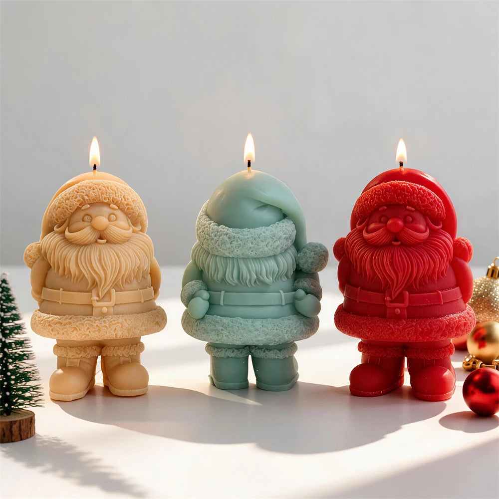 Jolly Santa Claus Silicone Candle Mold