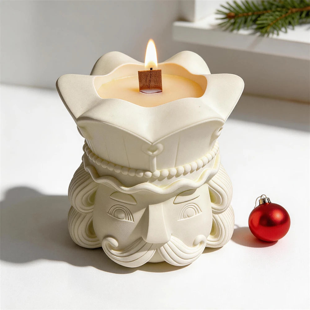 Nutcracker Candle Jar Silicone Mold