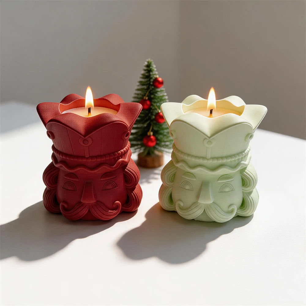 Nutcracker Candle Jar Silicone Mold