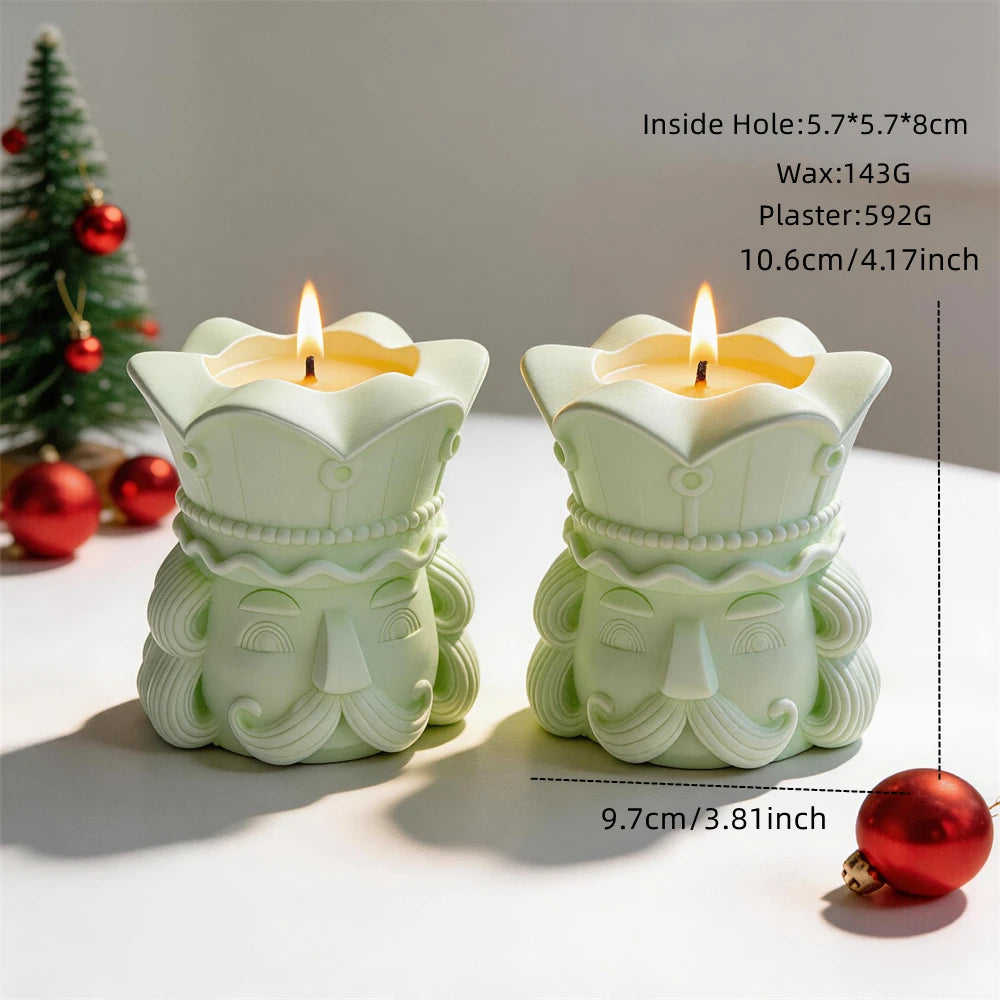 Nutcracker Candle Jar Silicone Mold