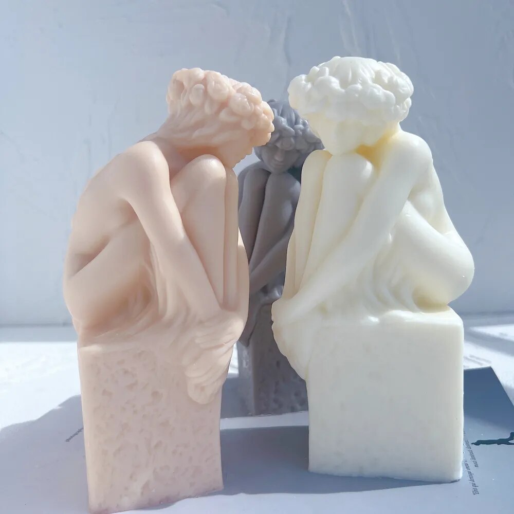 Virgo Christel Marott Zodiac Figurine Candle Silicone Mold