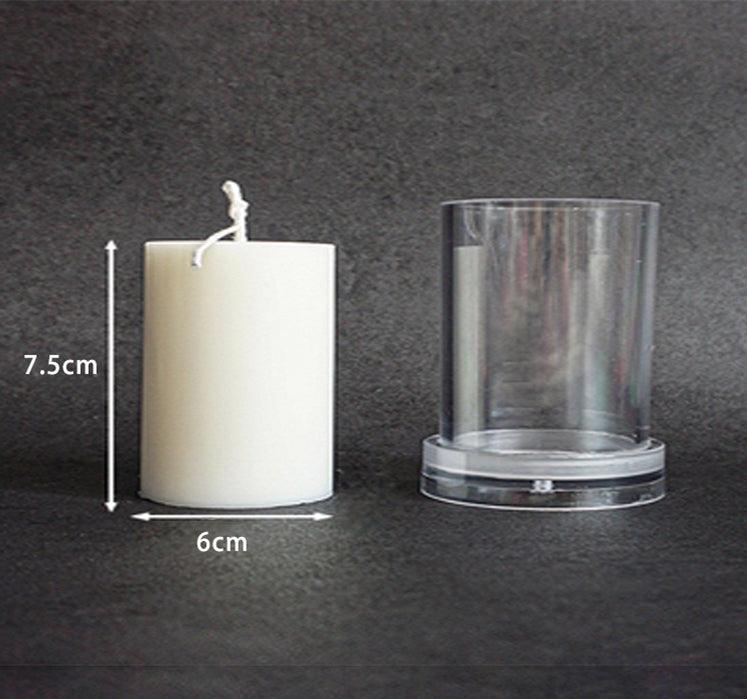 Columnar Aromatherapy Crystal Clear Plastic Molds for Candles Candles molds