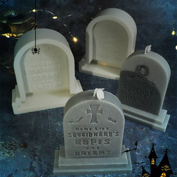 Craft Hauntingly Beautiful Halloween Tombstone Candles - Silicone Candle Mold Candles molds