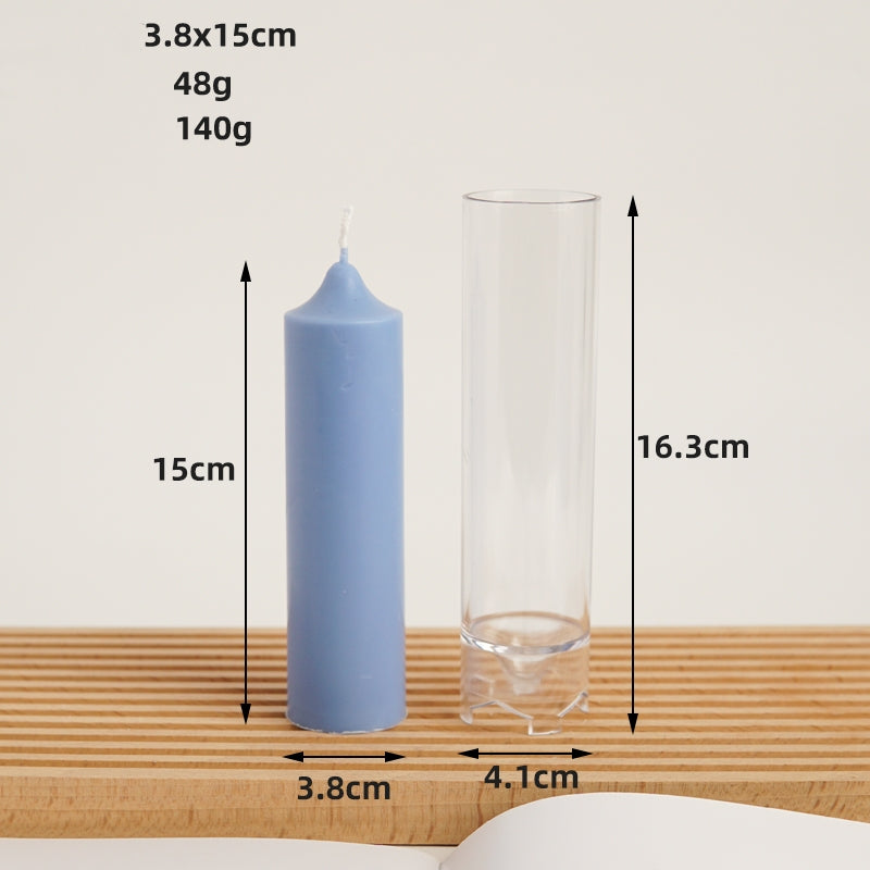DIY Cylindrical Aromatherapy Candle Mold Acrylic PC Plastic Candles molds