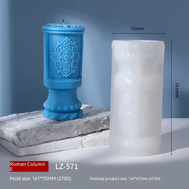 Enhance Your Space with Roman Column Aromatherapy Candle | Fragrant Stones Mold Candles molds