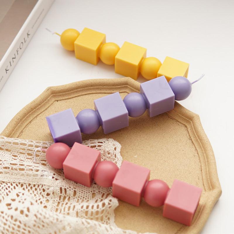 Geometric Columnar Cylinder Stack Candle Mold Candles molds