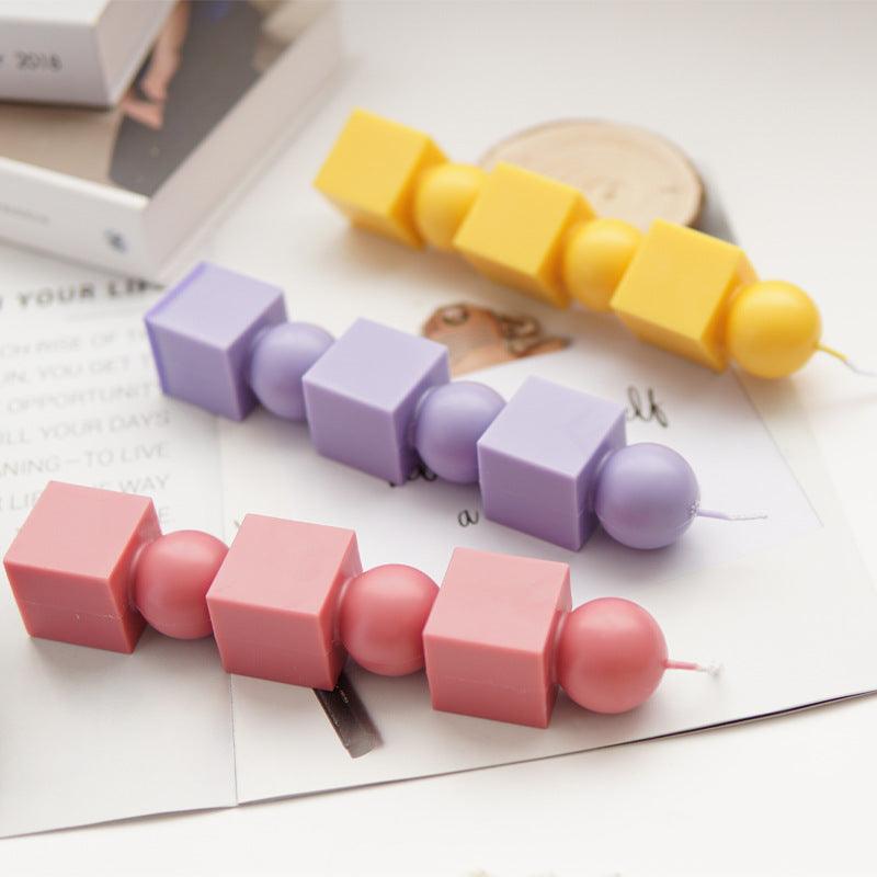 Geometric Columnar Cylinder Stack Candle Mold Candles molds