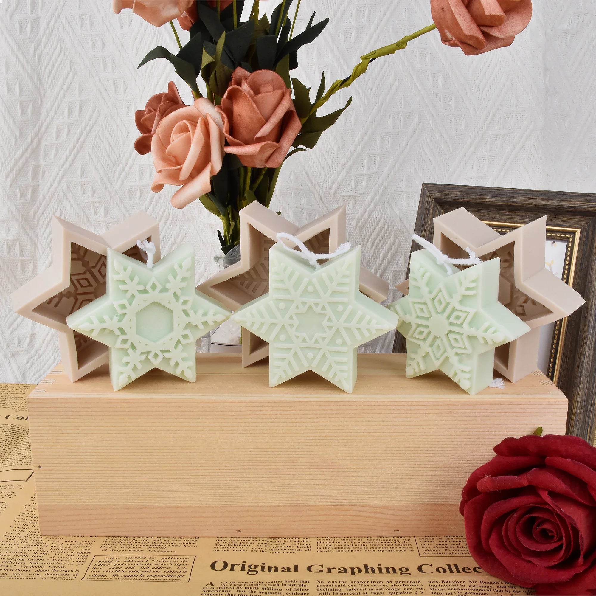 Snowflake Silicone Candle Mold