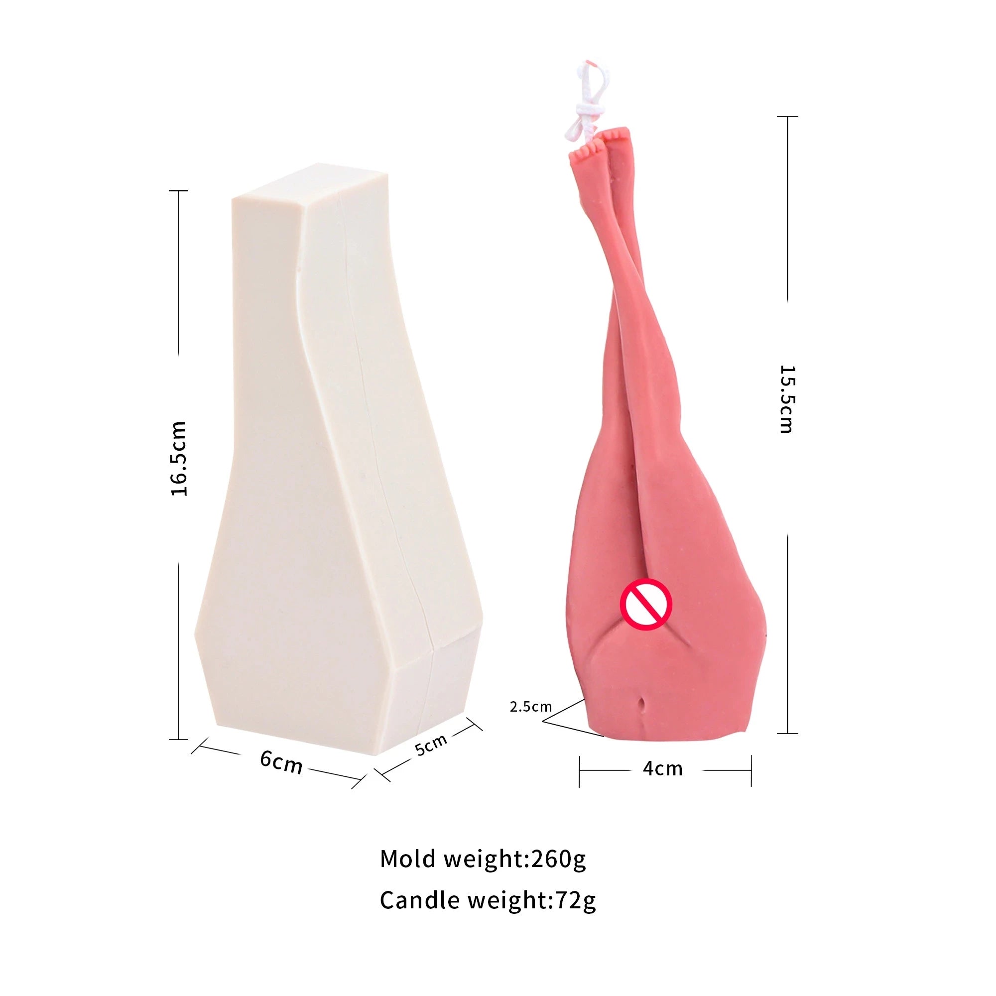 Lady Legs Silicone Candle Mold