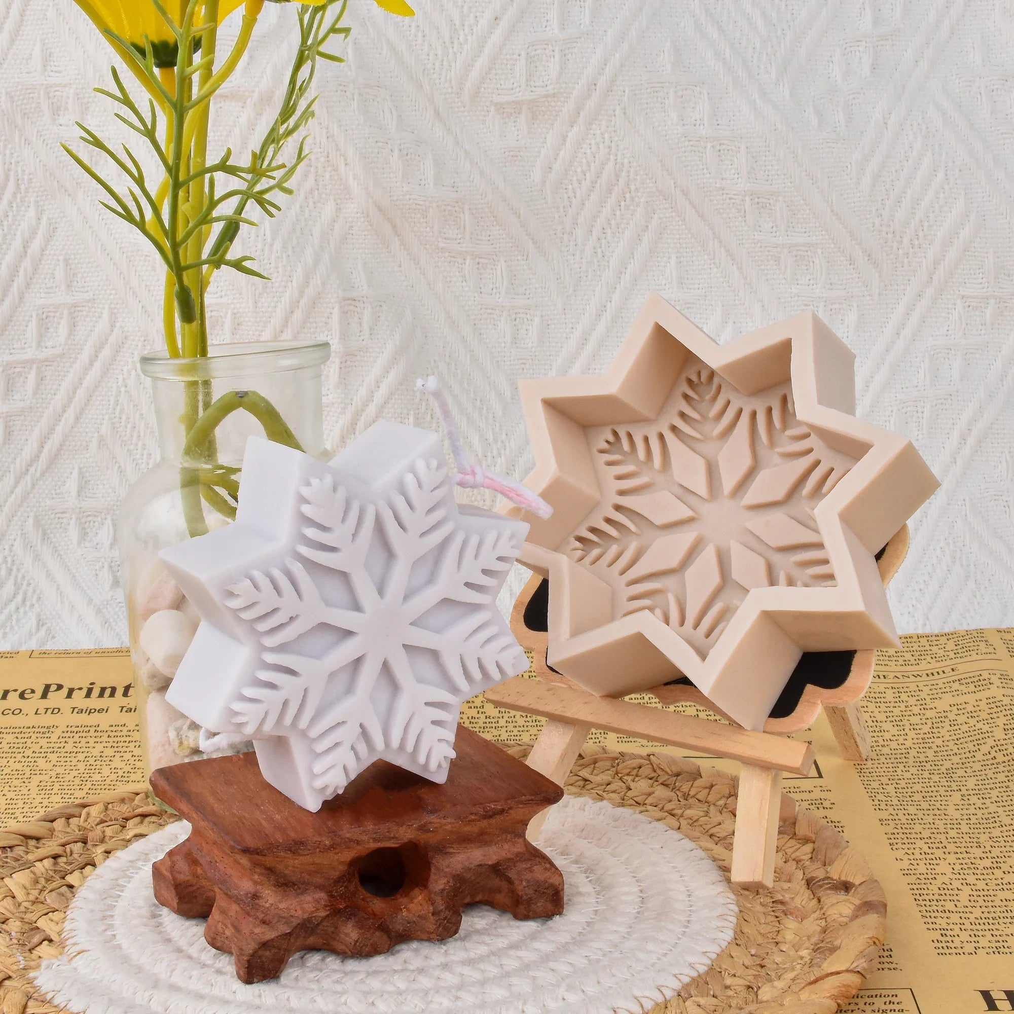 Snowflake Silicone Candle Mold