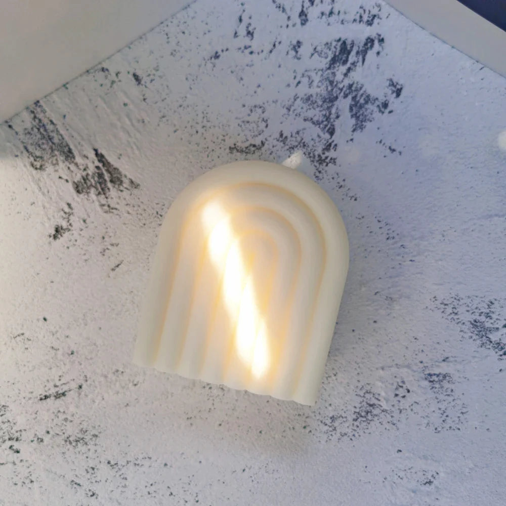 Boho Rainbow Arch Candle Silicone Mold