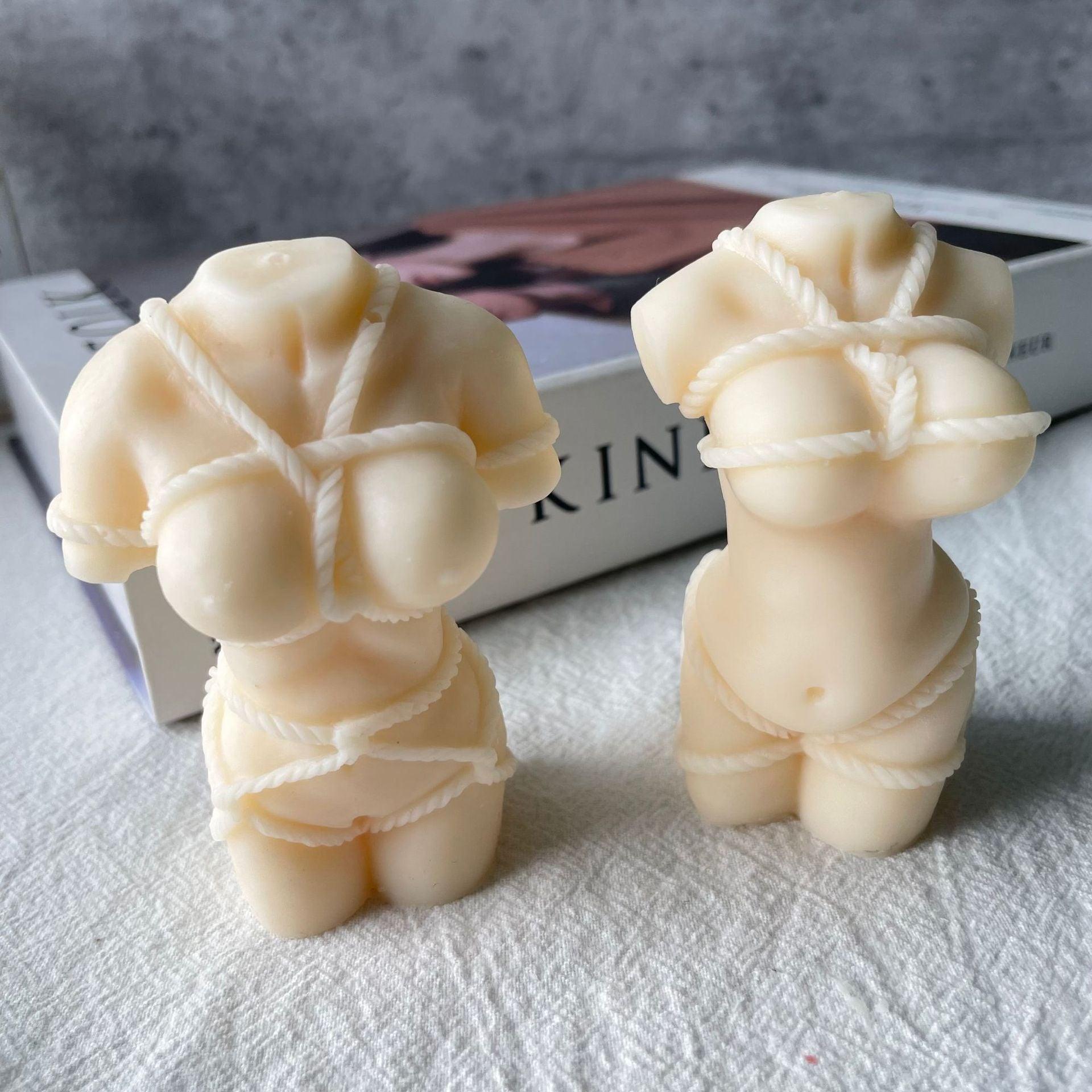 Pregnant tied body Candle Mold Candles molds