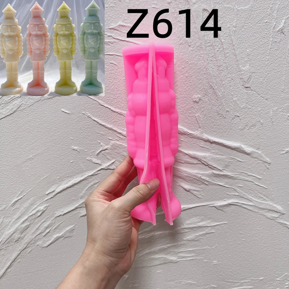 Classic Soldier Nutcracker Silicone Candle Mold