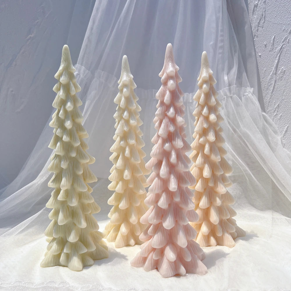 Tall Pink Tree Candle Tall Pink Tree Candle