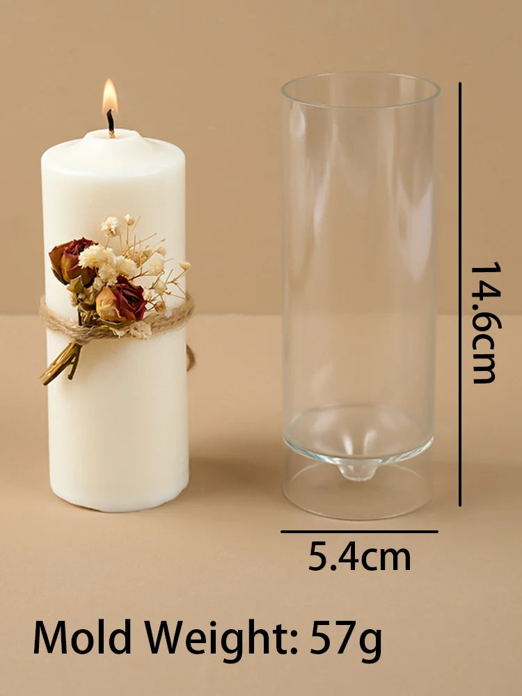 Cylindrical Taper Candle Plastic Mold