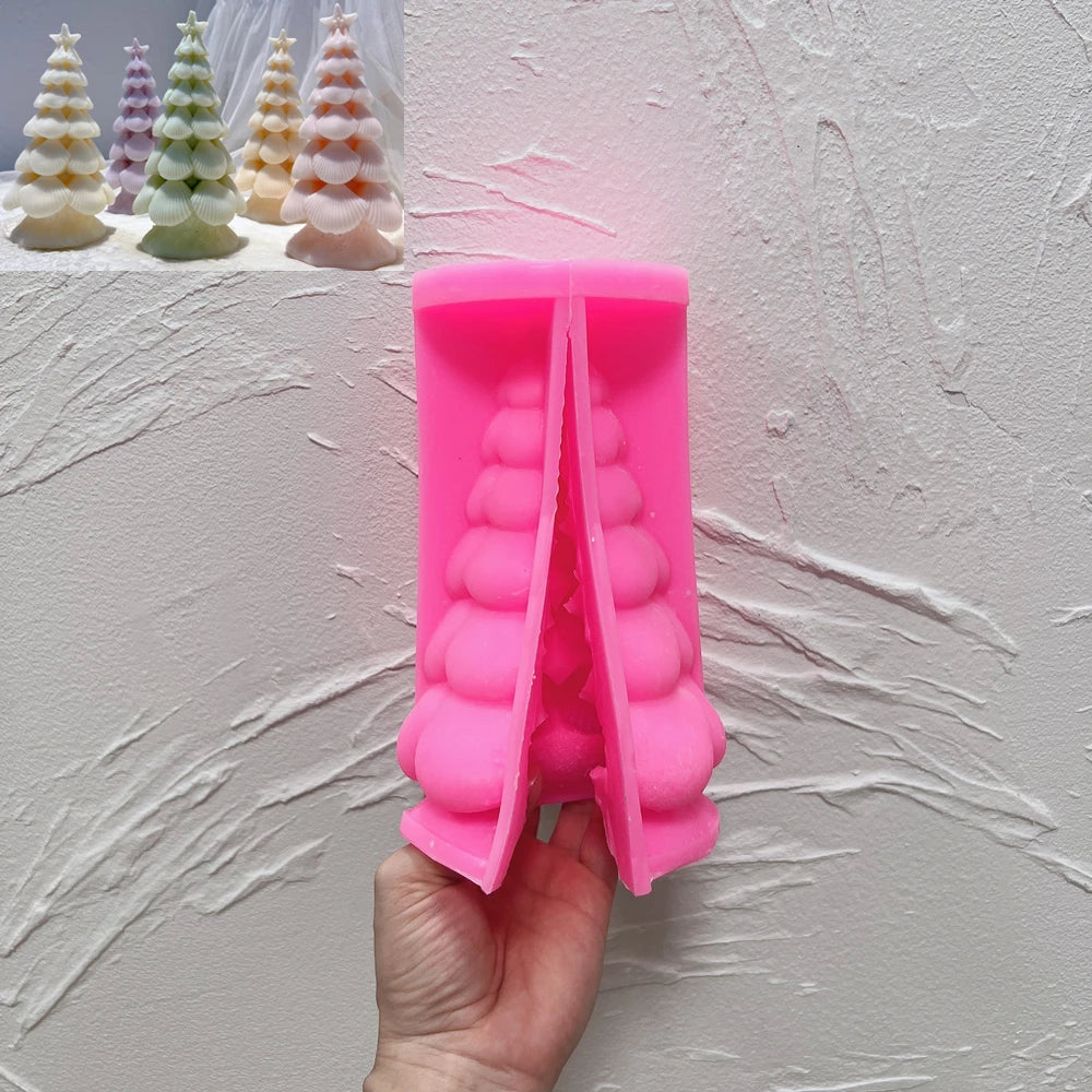 Holiday Season Christmas Tree Silicone Candle Mold