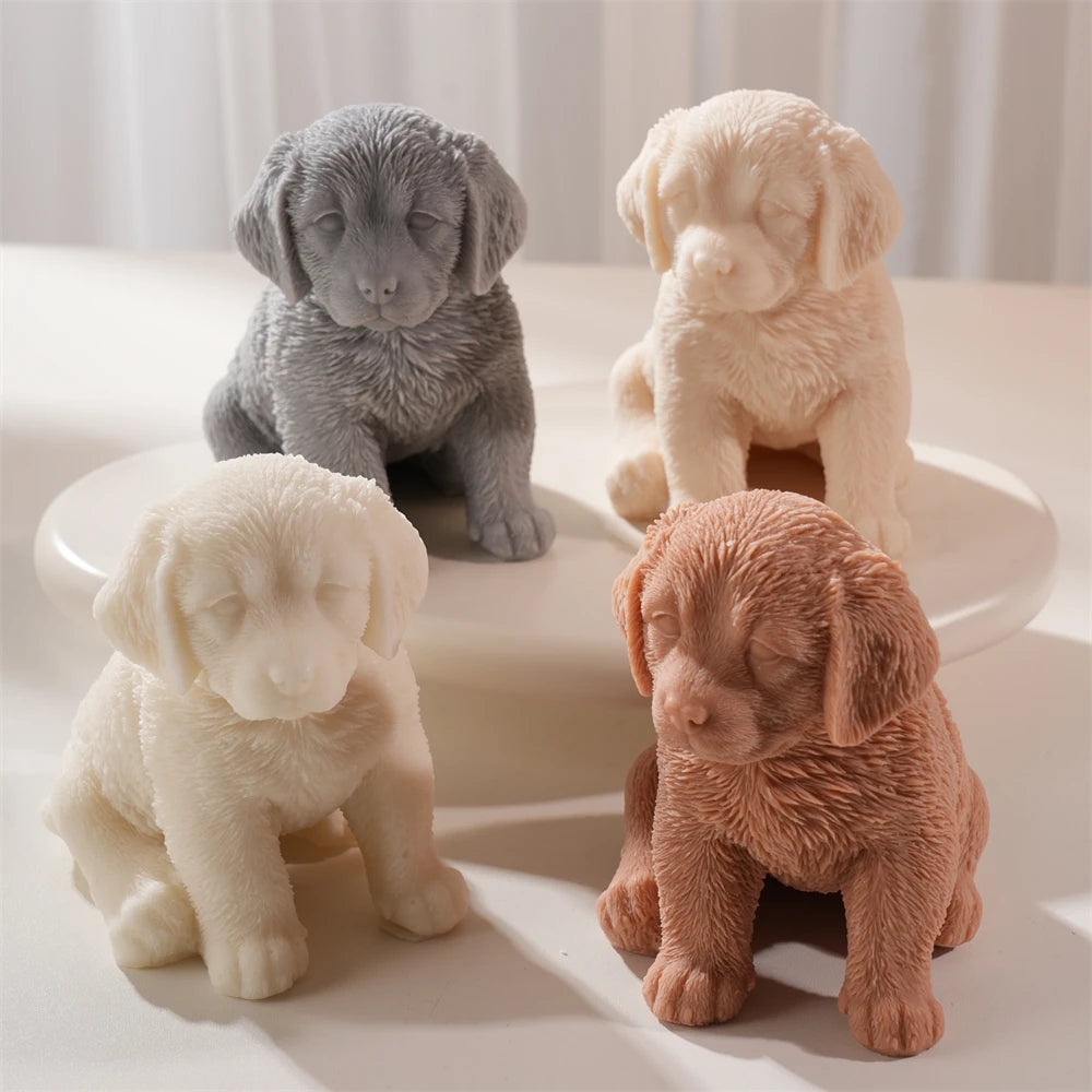 Golden Retriever Dog Candle Mold