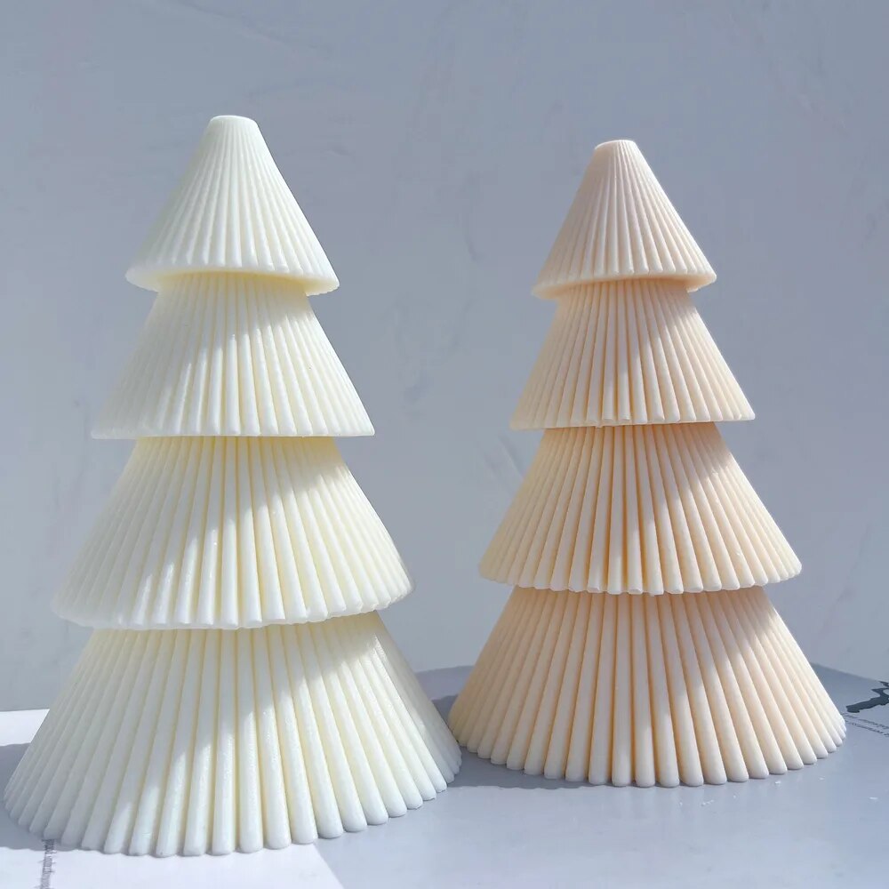 Pine Christmas Tree Candle Molds