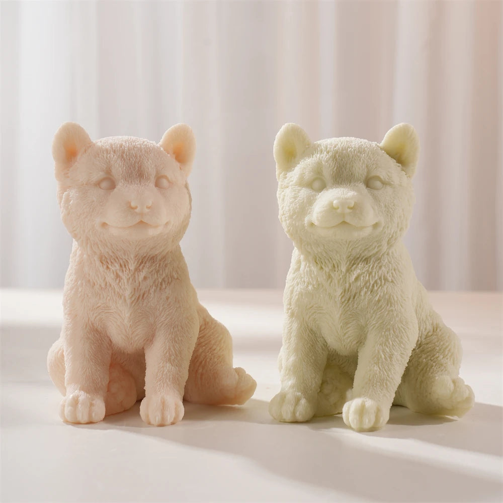 Shiba Inu Dog Candle Mold