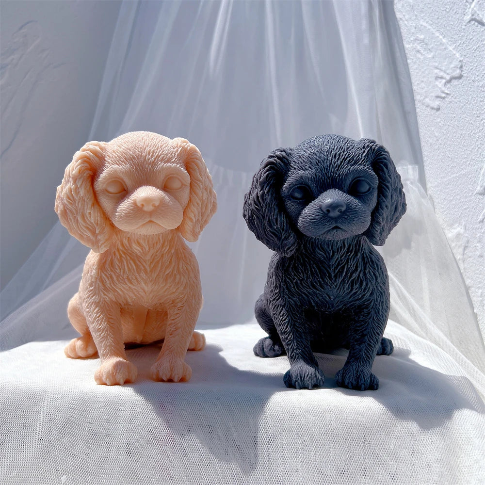 Cavalier King Charles Spaniel Dog Candle Mold