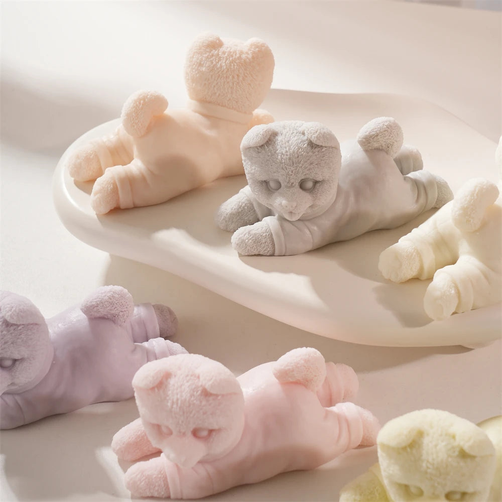 Cute Puppy Silicone Candle Mold