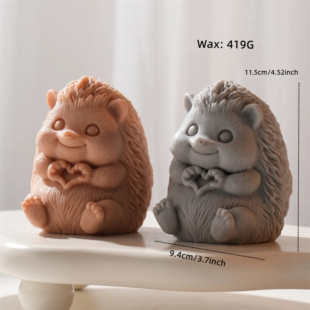 Cute Hedgehog Silicone Candle Mold