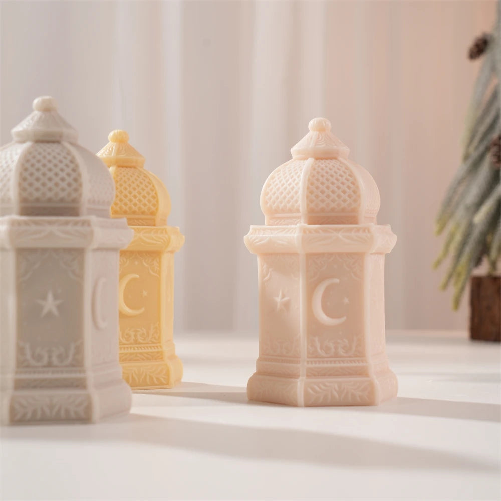 Ramadan Kareem Lantern Silicone Candle Mold for Eid