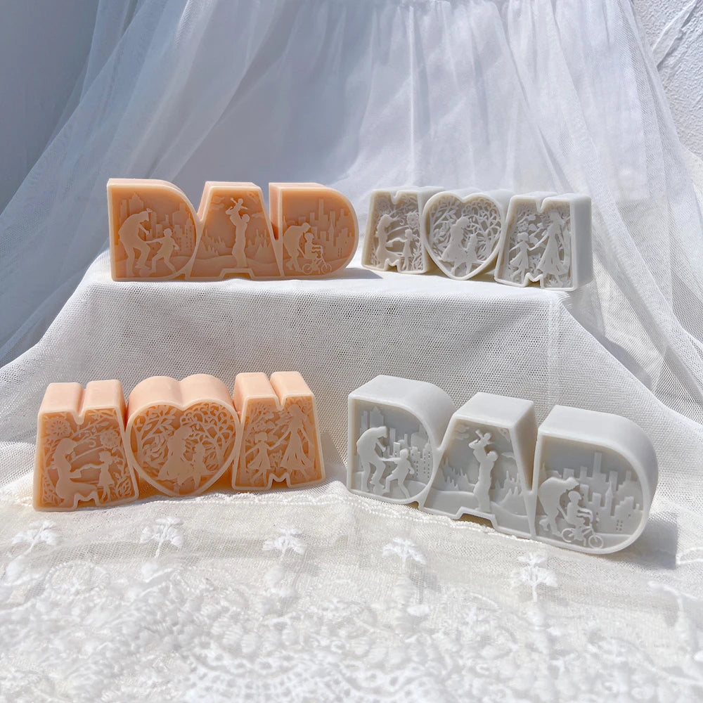 DAD & MOM Candle Mold