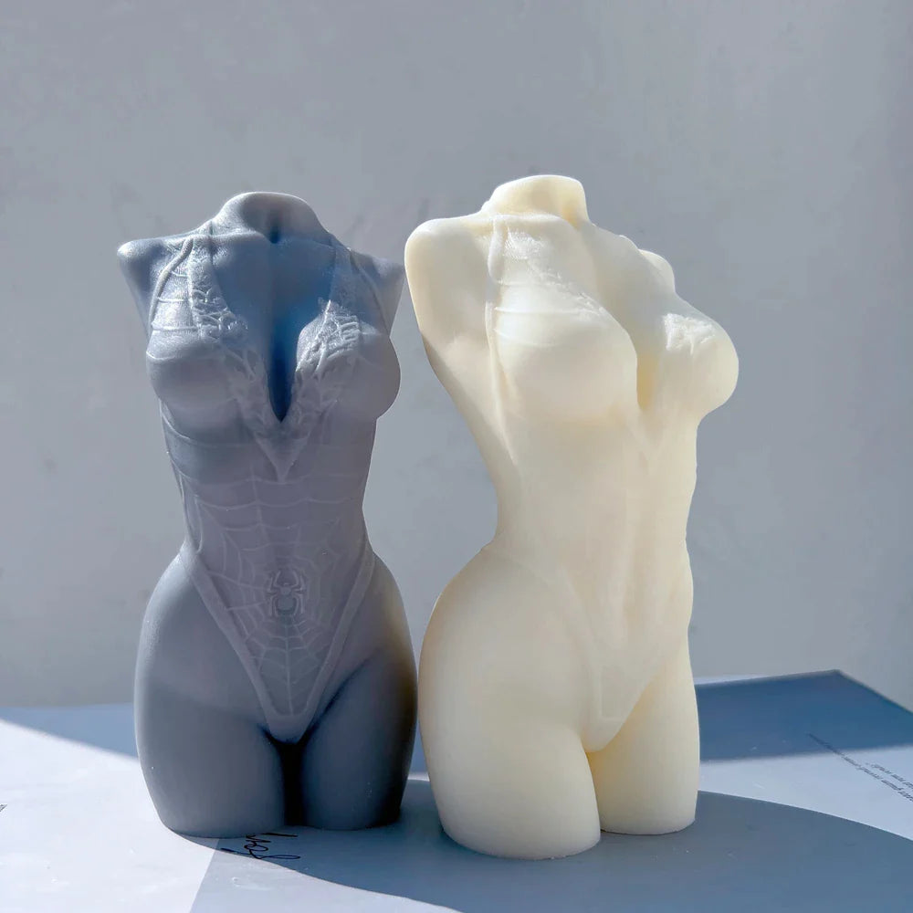 Spider bikini Female Body Candle Mold