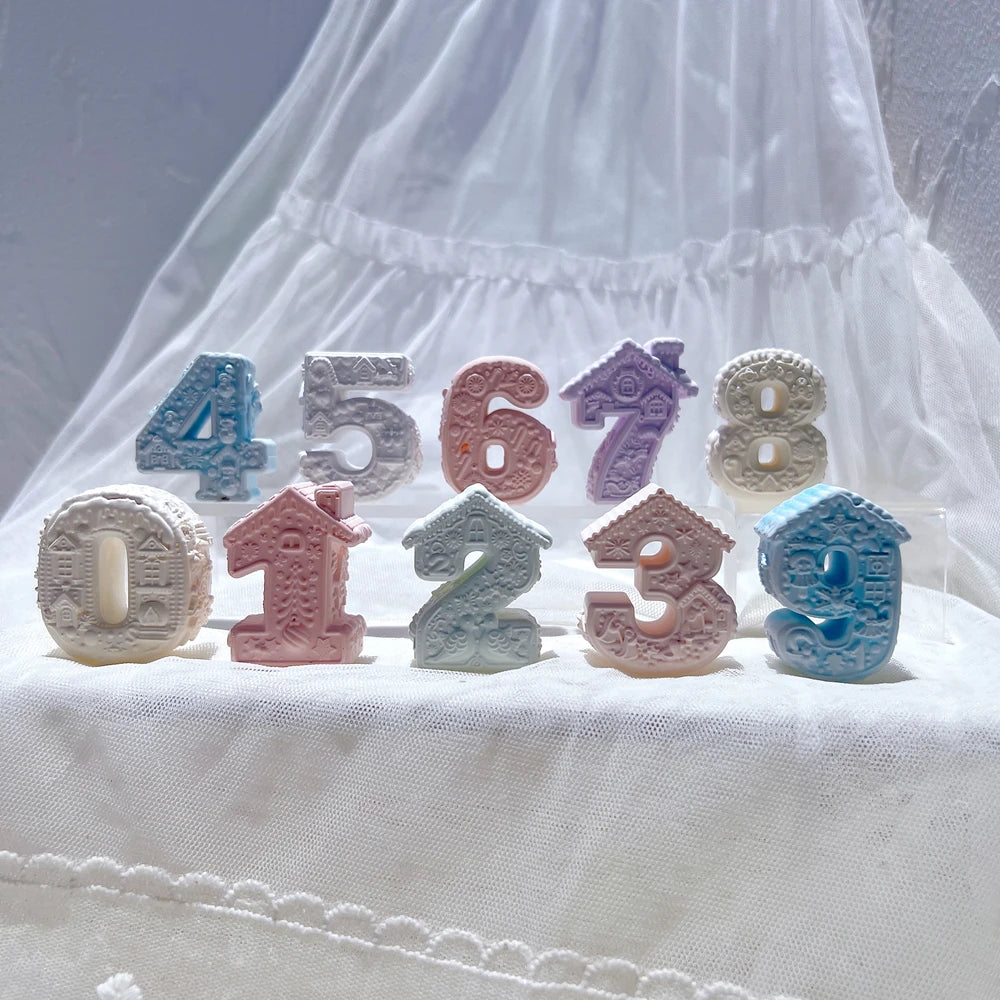 Gingerbread Alphabet & Numbers Silicone Mold