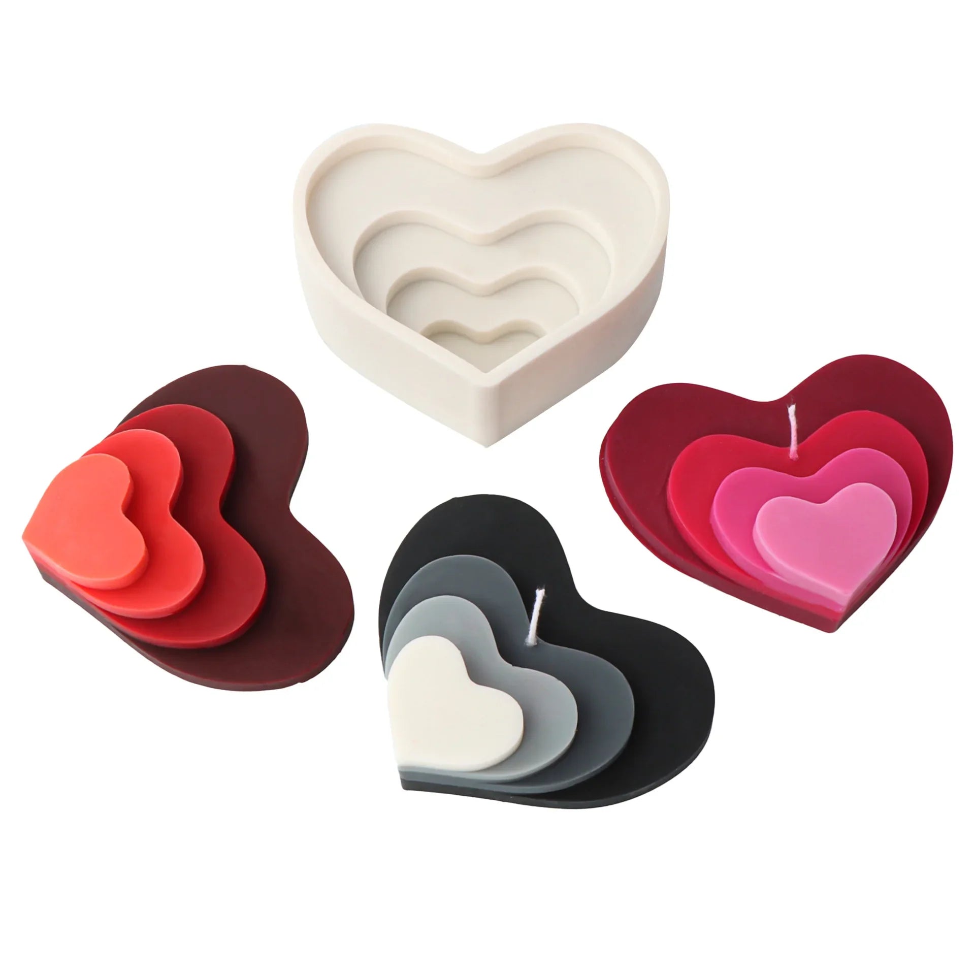 Stack Love Candle Mold Silicone
