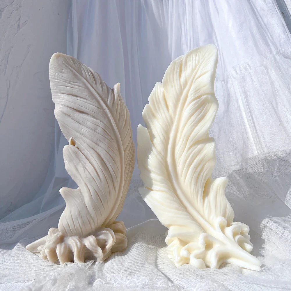 Feather Decorative Silicone Candle Mold
