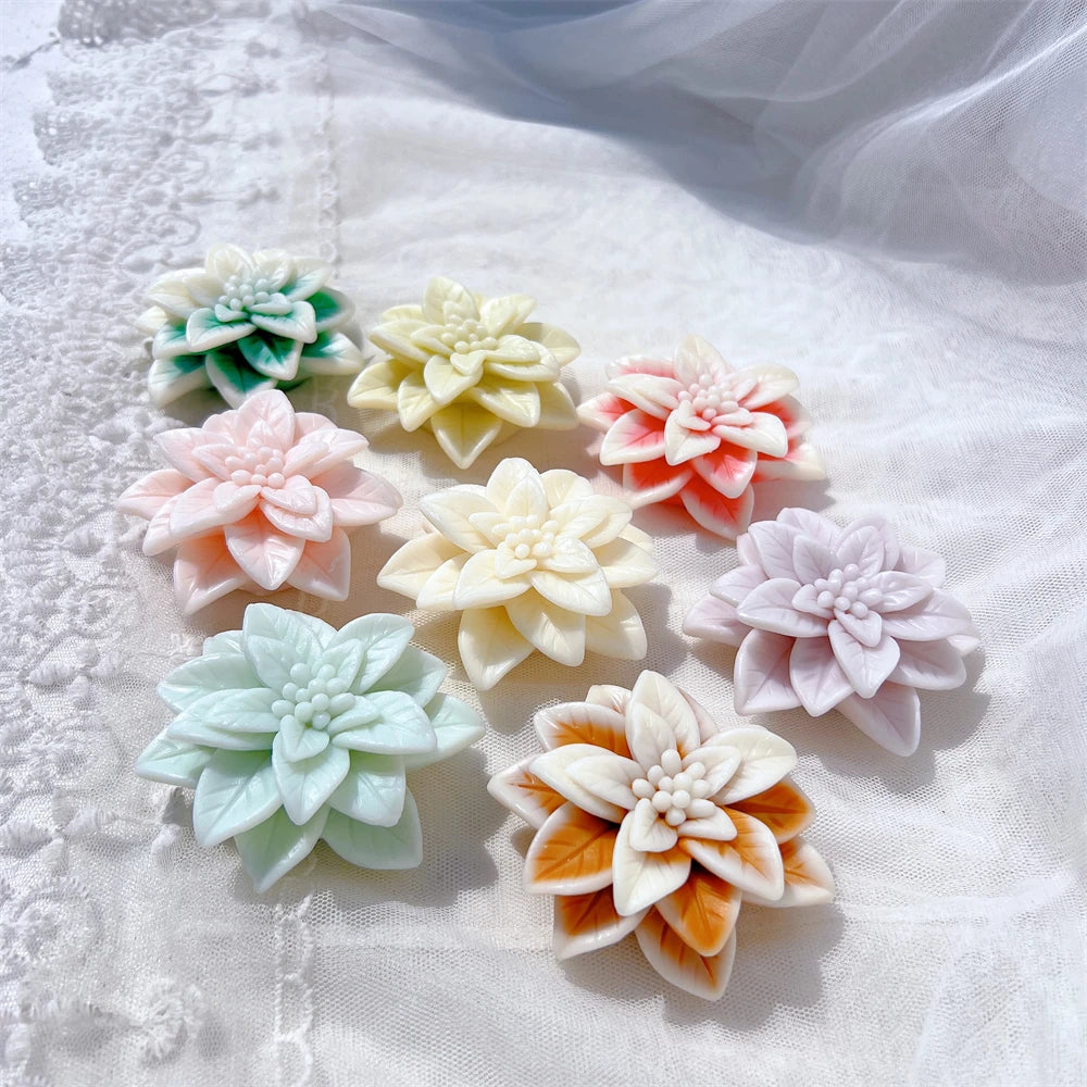 Christmas Poinsettia Silicone Candle Mold