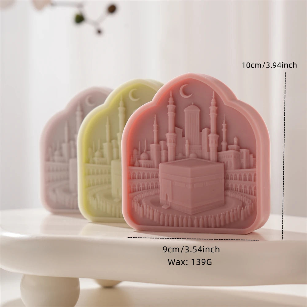 Kaaba Ramadan Decor Silicone Candle Mold for Eid Gifts